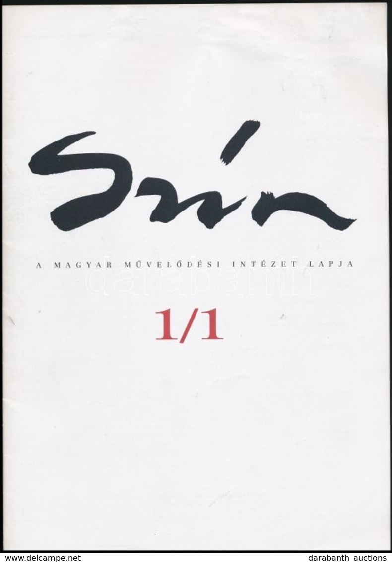 1996 A Szín, A A Magyar Művelődési Intézet Lapja 1. évf. 1. Lapszáma, érdekes írásokkal, Illusztrációkkal - Non Classés