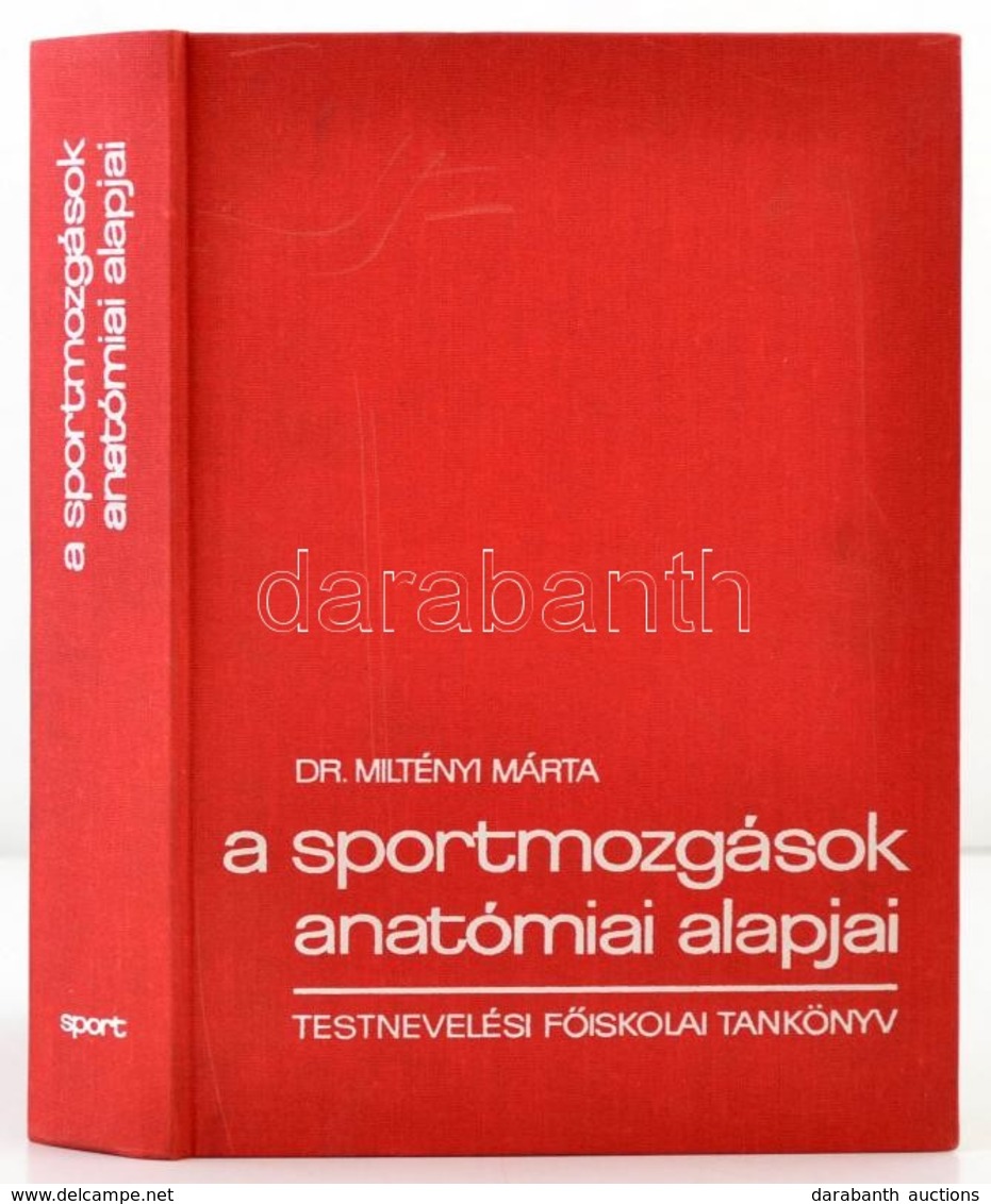 Dr. Miltényi Márta: A Sportmozgások Anatómiai Alapjai. Bp.,1980, Sport. Kiadói Egészvászon-kötés, Jó állapotban. - Non Classés