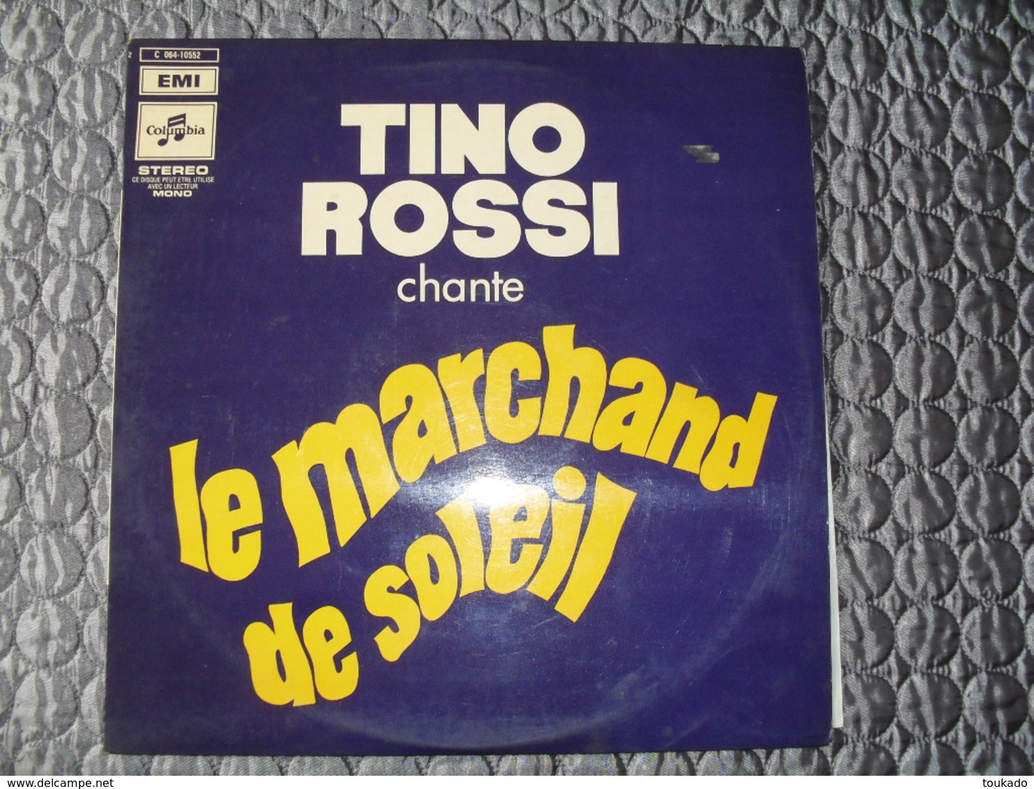 Disque Vinyle 33 Tours TINO ROSSI Chante Le Marchand De Soleil - Autres & Non Classés