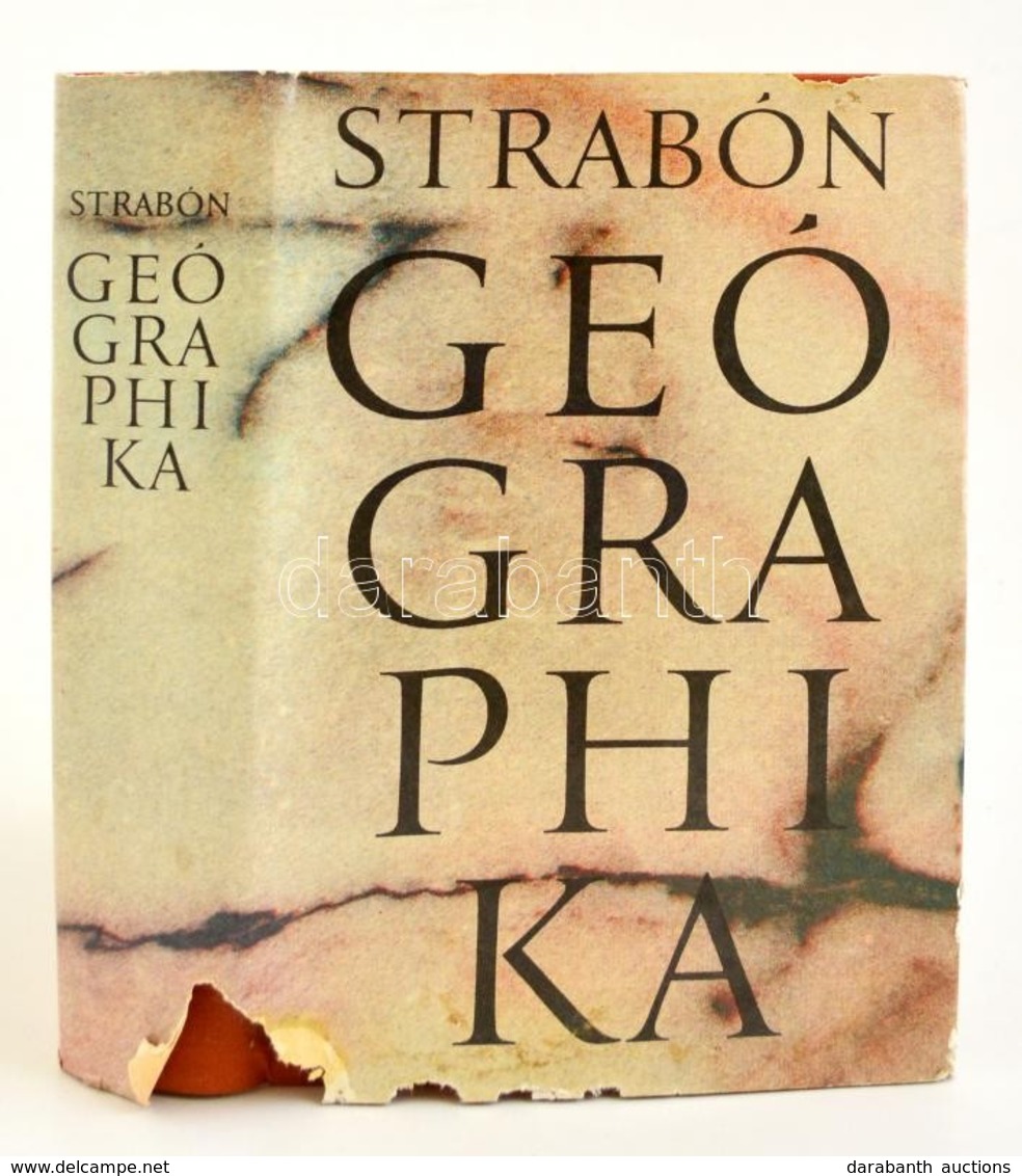 Strabón: Geógraphika. Bp., 1975. Gondolat. Egészvászon Kötésben, Kissé Szakadt Papír Védőborítóval - Non Classés