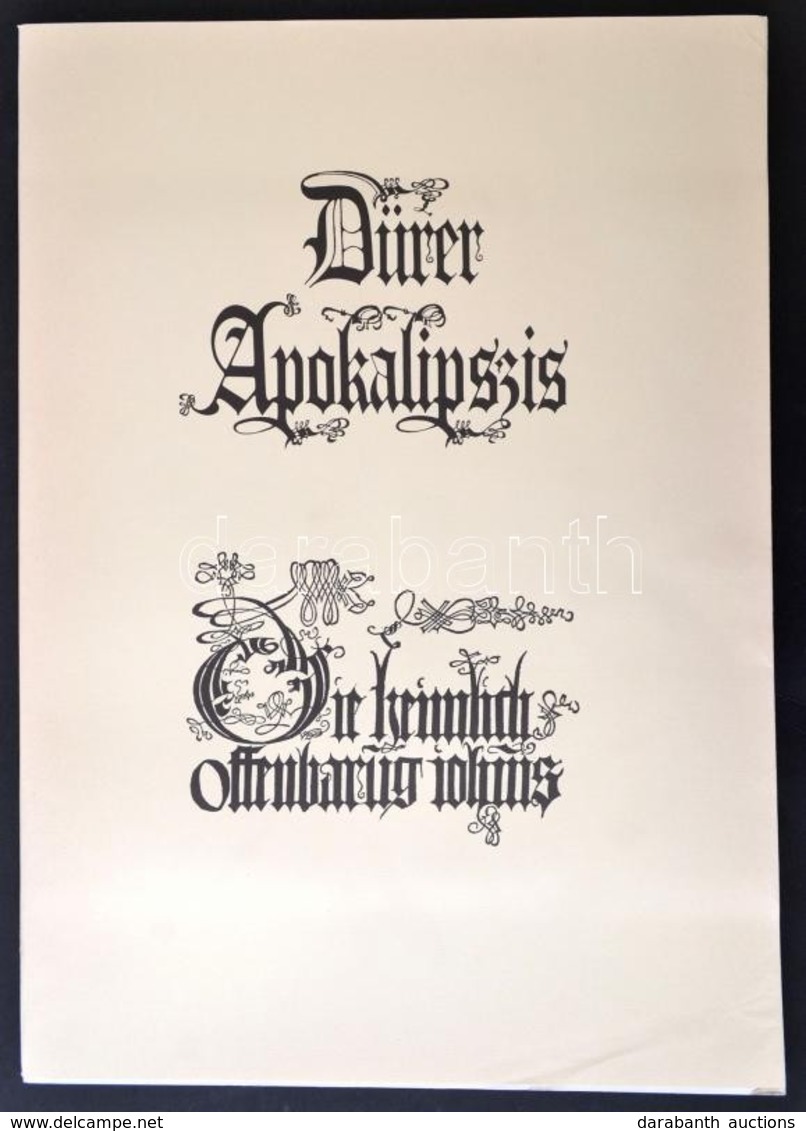 Dürer Apokalipszis. Bp., 1988, Képzőművészeti Kiadó. Kiadói Papírkötés, Jó állapotban. - Unclassified