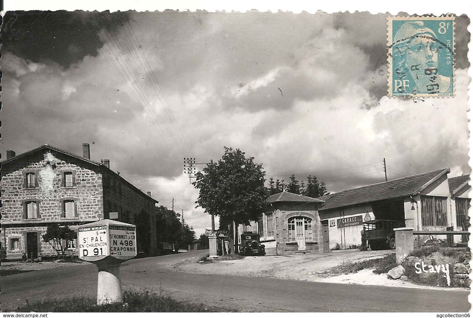 USSON EN FOREZ. HOTEL FERRET ET GARAGE GERPHAGNON - Otros & Sin Clasificación