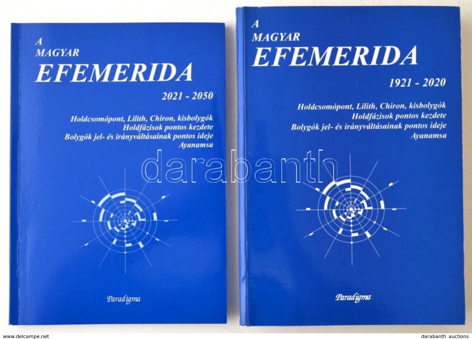 A Magyar Efemerida 1921-2020.+ A Magyar Efemerida 2010-2050. Hn.,én., Paradigma. Kiadói Papírkötés. - Non Classés