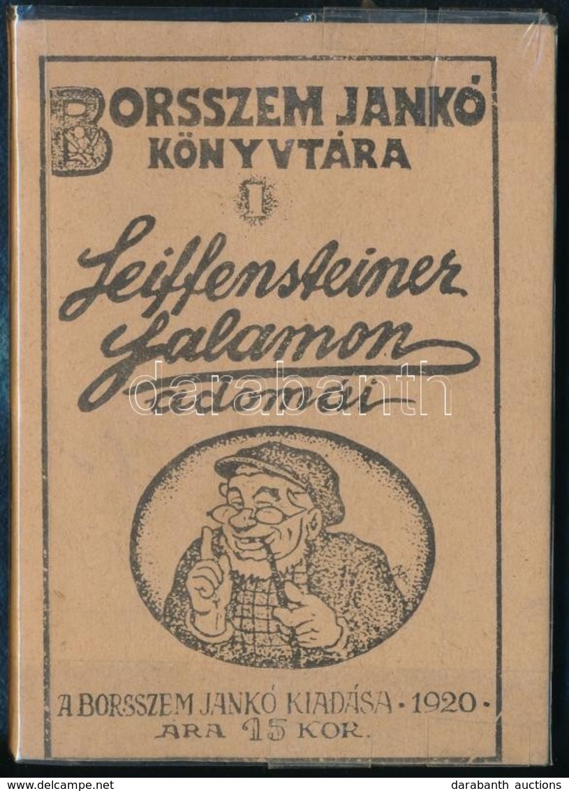 [Molnár Jenő]: Seiffensteiner Salamon Adomái.  Bér Dezső és Zórád Antal Szövegközti Rajzaival. Borsszem Jankó Könyvtára  - Unclassified