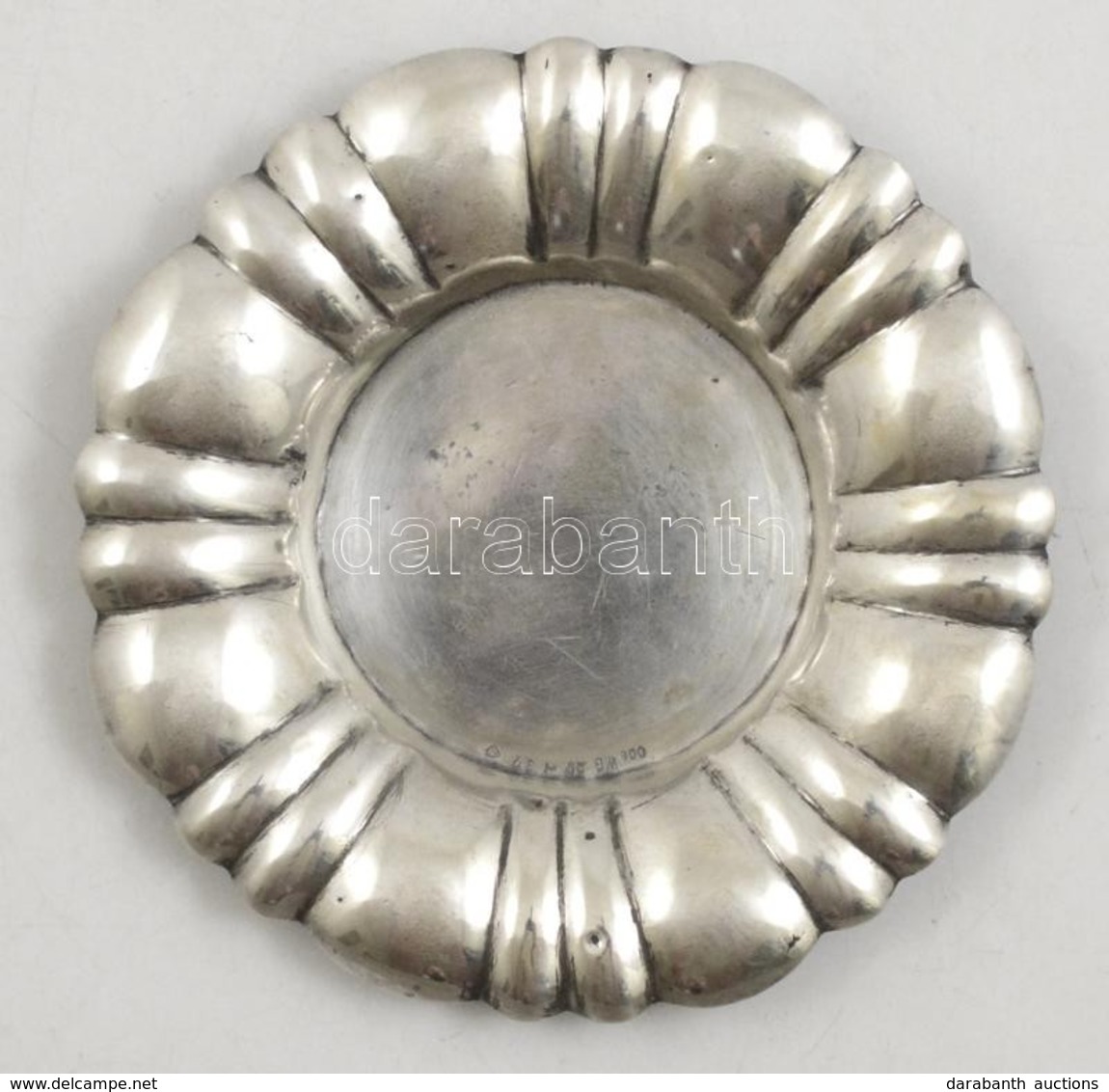 Ezüst Tálka, Pocolt Széllel. Jelzett, 800-as Ezüst. Összesen 51g D:11,5 Cm / Silver Tray. - Autres & Non Classés