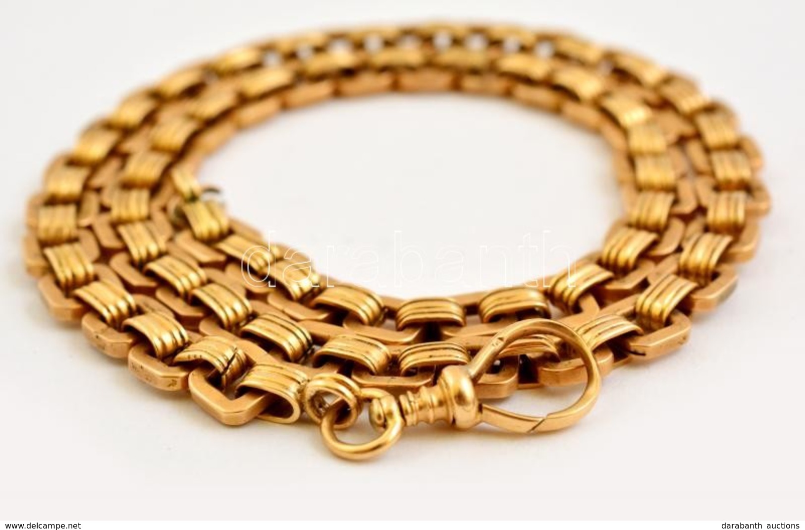 Masszív Art Deco óralánc 14 K Arany 41,5 G /  14 C Gold Watch Chain 41,5 G 50 Cm - Other & Unclassified