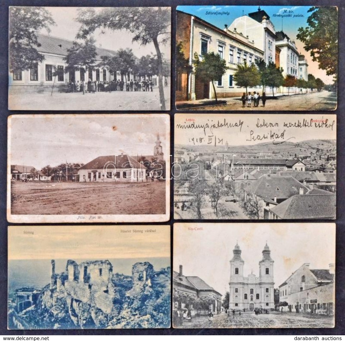 ** * T2 88 Db RÉGI Magyar és Külföldi Városképes Lap / 88 Pre-1945 Hungarian And European Town-view Postcards - Unclassified