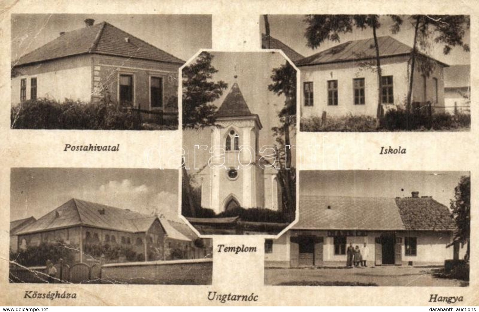 ** * 6 Db RÉGI Kárpátaljai Városképes Lap / 6 Pre-1945 Carpathian Ukraine Town-view Postcards - Non Classés
