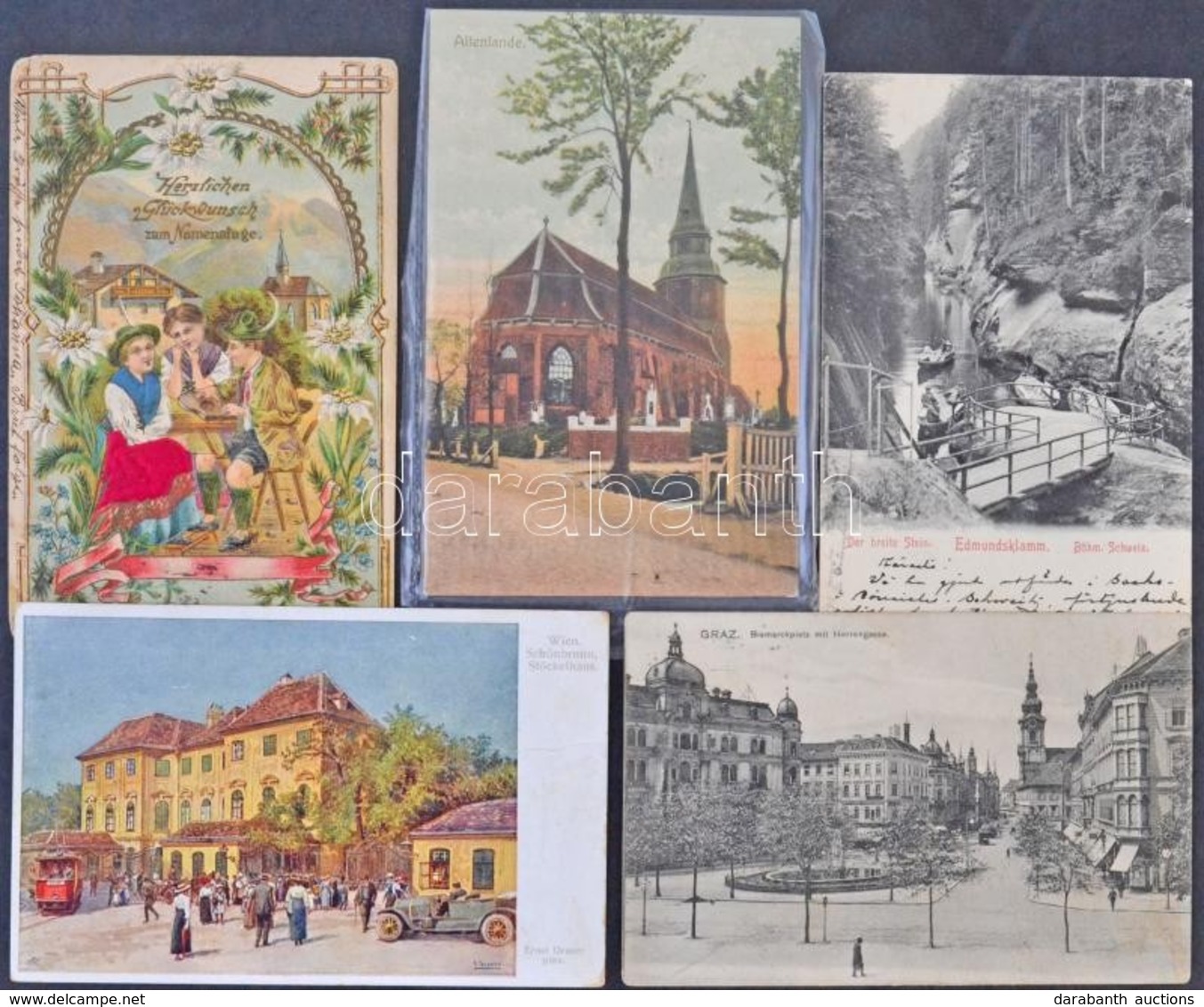 ** * Kb. 117 Db Régi Főleg Osztrák Városképes Lapok / Cca. 117 Pre-1945 Mainly Austrian Town-view Postcards - Non Classés