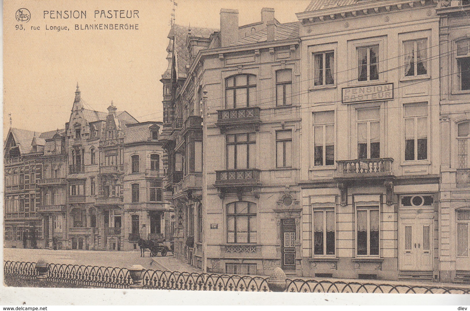 Pension Pasteur - 93, Rue Longue, Blankenberghe - Uitg. Ern. Thill, Brussel - Blankenberge