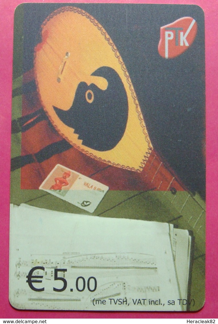 10 Edition Kosovo CHIP Phonecard, 5 Euro. Operator VALA, *Cifteli Turkish Instrument*, RARE, A1PTK 00806447 - Kosovo