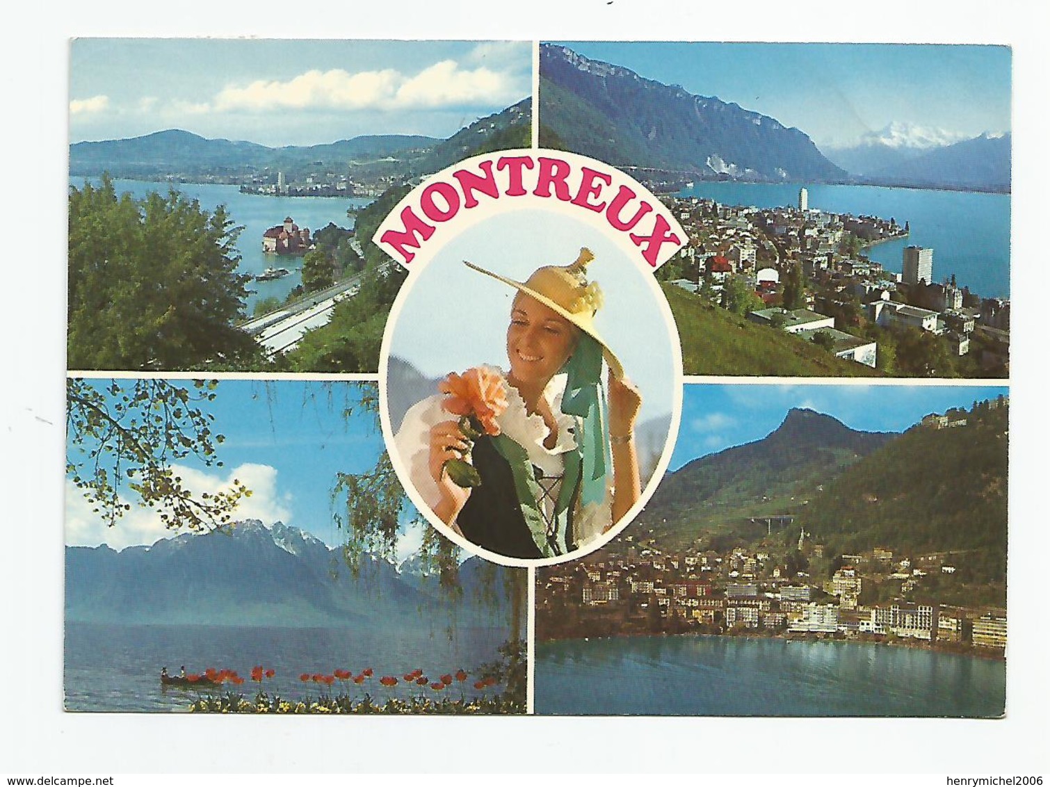 Suisse Vaud Montreux Jolie Sourire Femme Multi Vues - Montreux