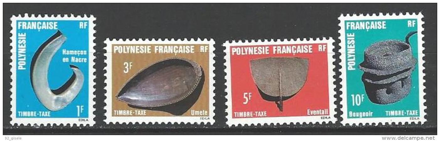 Polynésie Taxe Yt 4 à 7 " Artisanat " 1984 Neuf** - Timbres-taxe