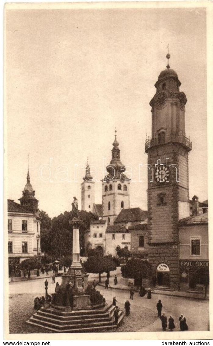 ** T2/T3 Besztercebánya, Banská Bystrica; Stadthaus Mit Glockenturm Und Pfarrkirche / Mestsky Dom So Zvonicou A Farnym K - Non Classés