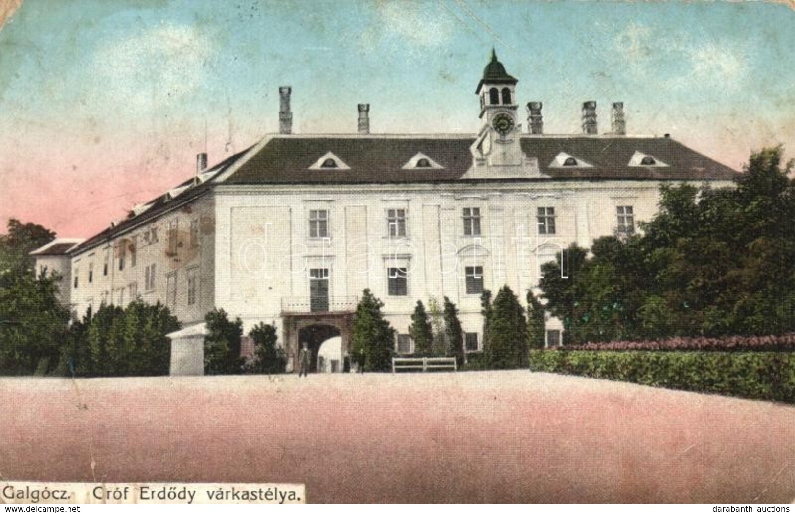 * T3 Galgóc, Hlohovec; Gróf Erdődy Várkastély. Kiadja Bródy Simon / Castle (Rb) - Non Classés