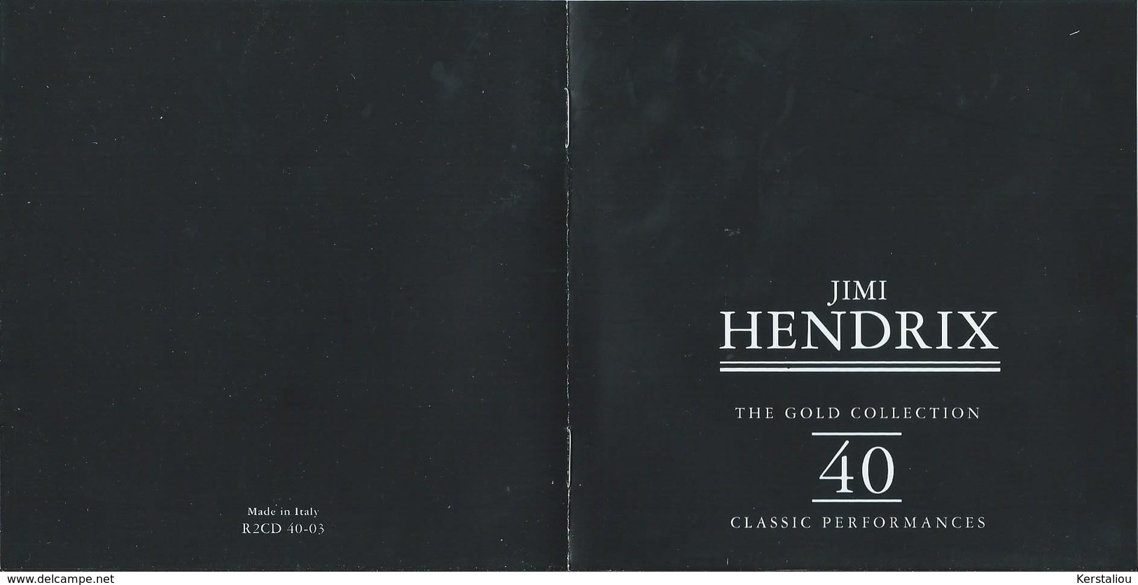 JIMI HENDRIX – THE GOLD COLLECTION 40 CLASSIC PERFORMANCES – 2 CD – 1995 – RETRO/IREC – Made In Italy - Rock