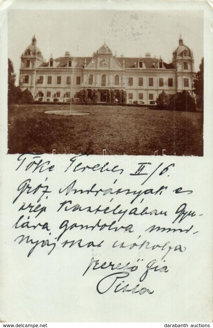 T2/T3 1902 Tőketerebes, Trebisov; Gróf Andrássy Kastély / Castle. Photo (EK) - Unclassified