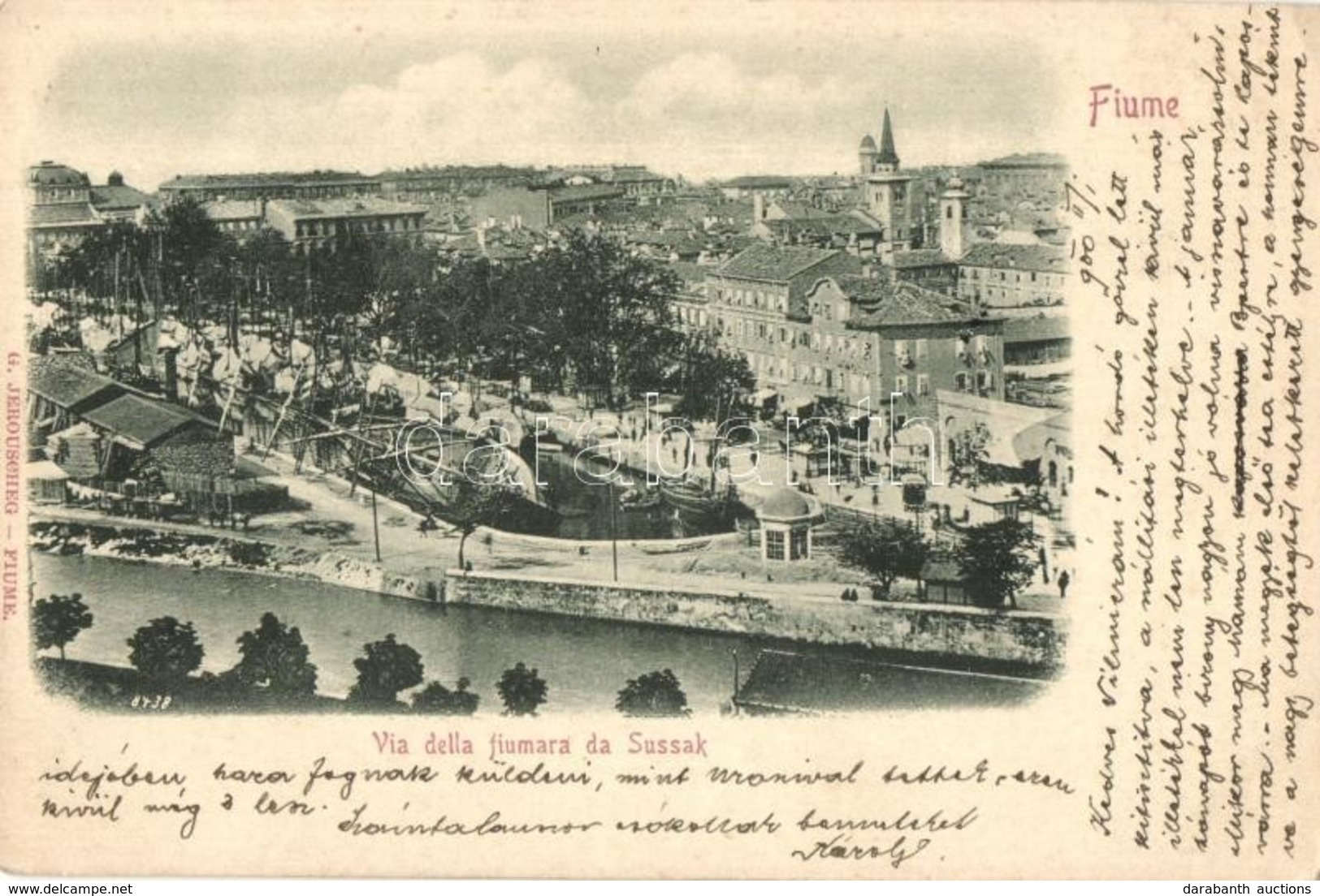 T2/T3 Fiume, Rijeka, Susak, Sussak; Via Della Fiumara Da Sussak / Street, Ships (EK) - Non Classés