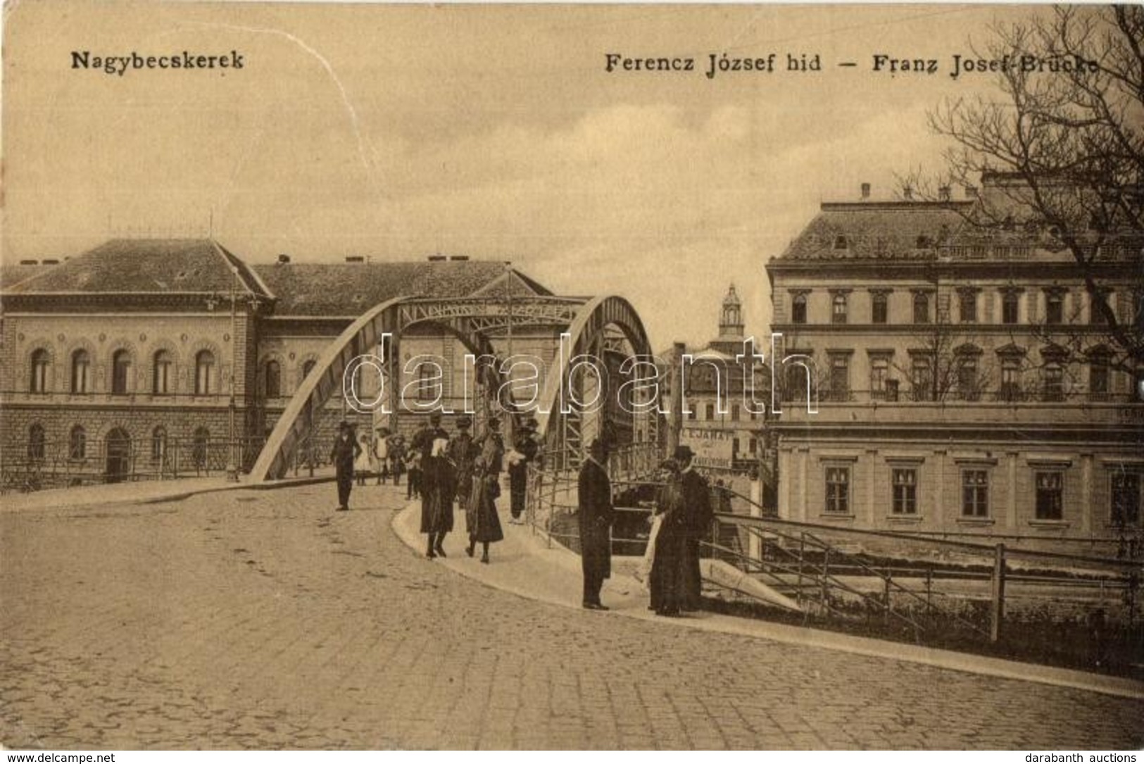 T2/T3 Nagybecskerek, Zrenjanin, Veliki Beckerek; Ferenc József Híd, Lejárat A Kádfürdőbe. W. L. 994. / Franz Josef-Brück - Non Classés