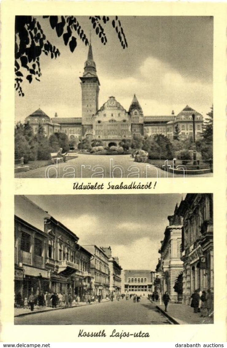 ** T2/T3 Szabadka, Subotica; Kossuth Lajos Utca, Városi Színház / Street, Theater (EK) - Non Classés