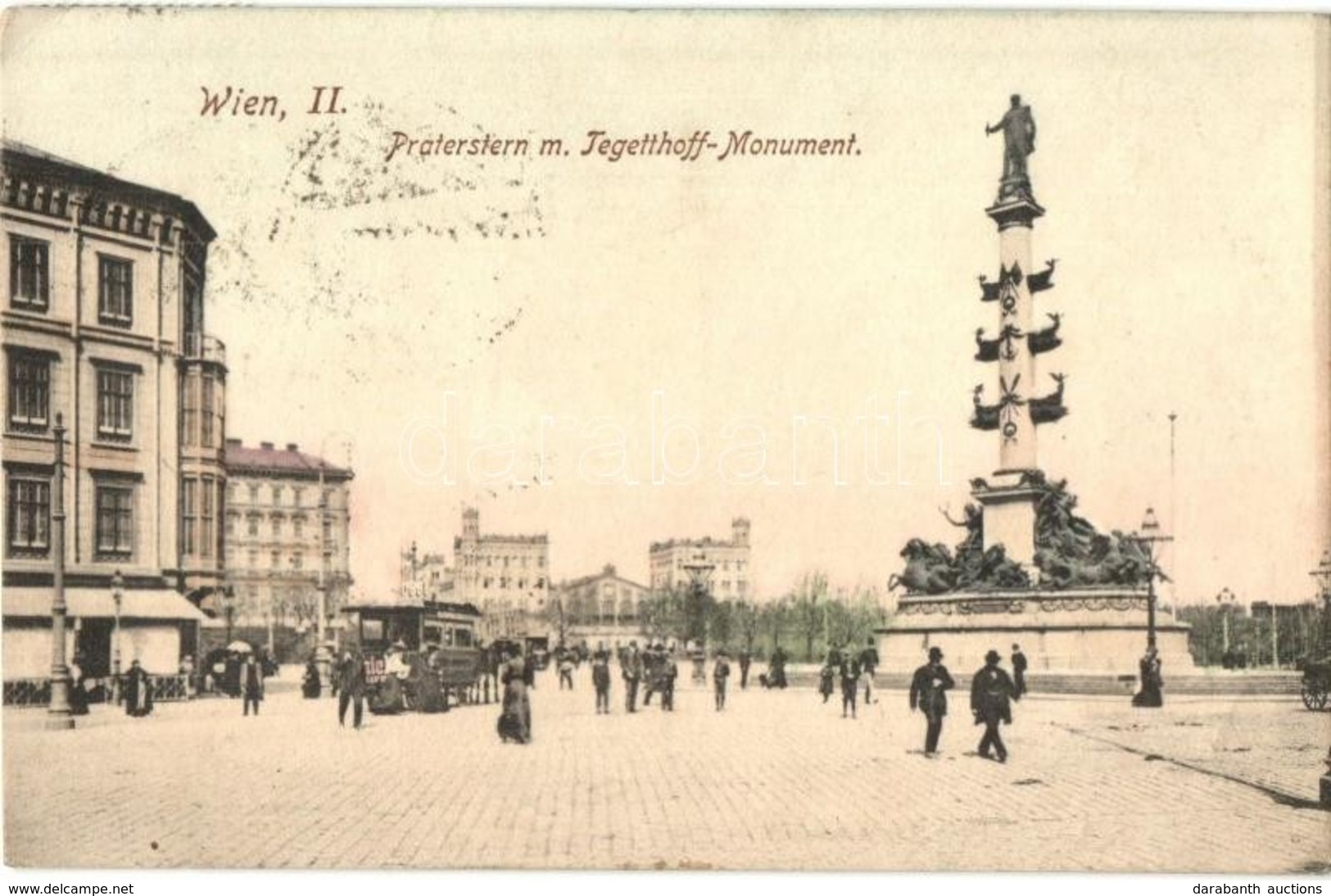 T2/T3 Vienna, Wien II. Praterstern M. Tegetthoff Monument / Tram (EK) - Non Classés