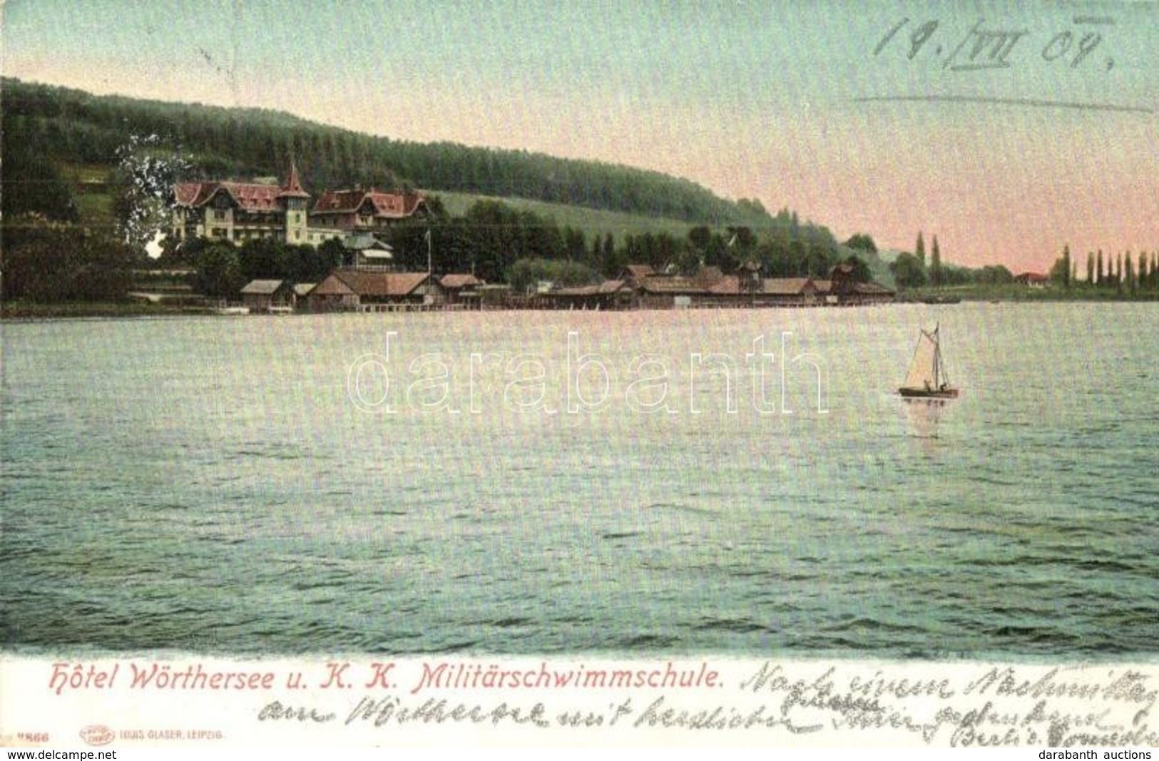 * T2/T3 Wörthersee, Hotel Wörthersee Und K.u.K. Militär-Schwimmschule / K.u.K. Military Swimming School. Louis Glaser (R - Non Classés