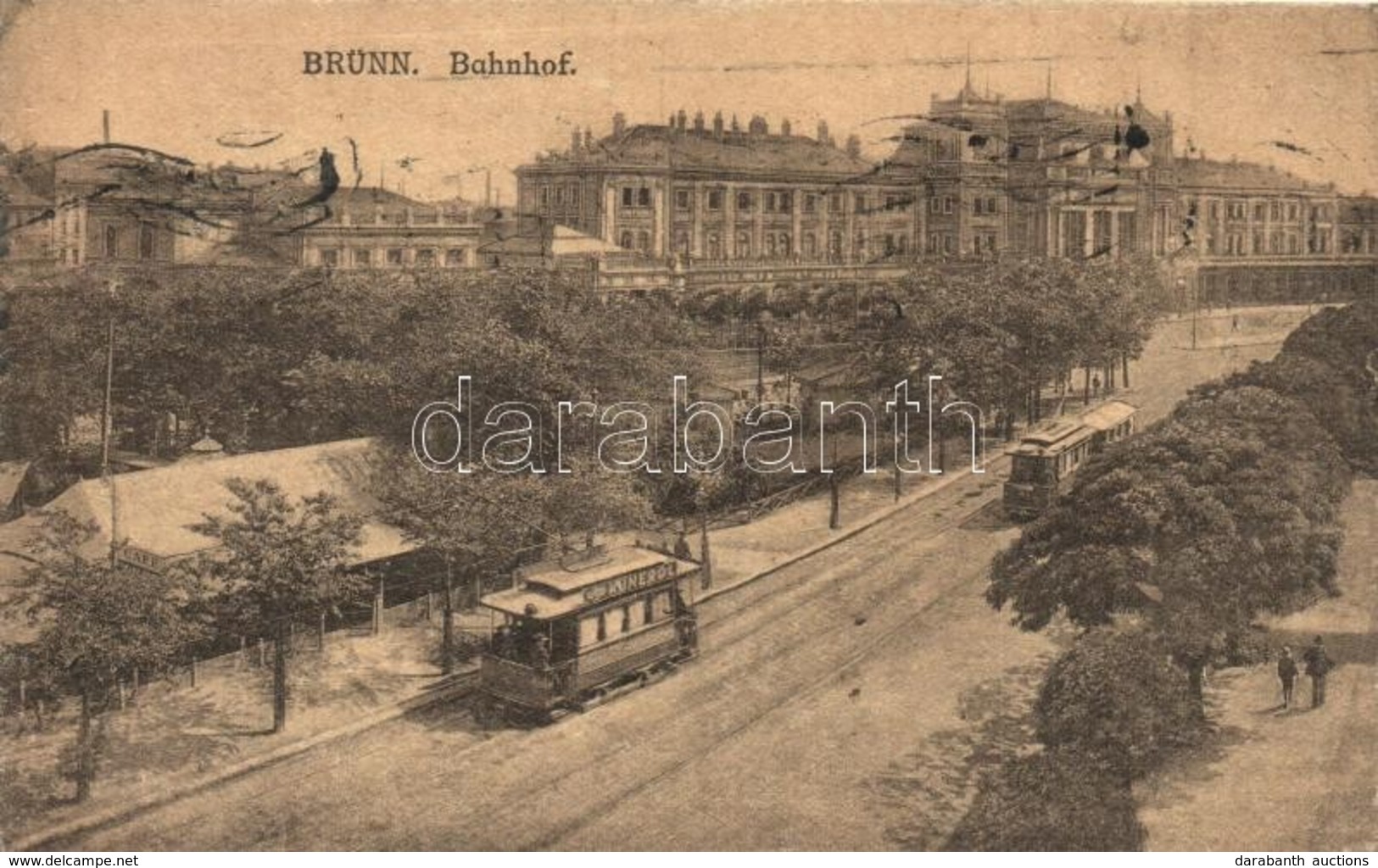 T2/T3 Brno, Brünn; Bahnhof / Railway Station, Trams. Ascher & Redlich (EK) - Non Classés