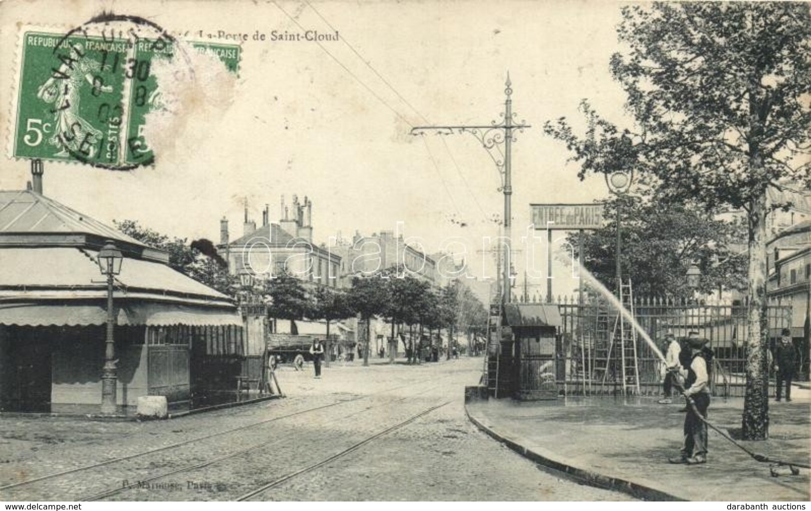 * T3 Paris, La Porte De Saint-Cloud / Gate, Watering. TCV Card (EB) - Non Classés