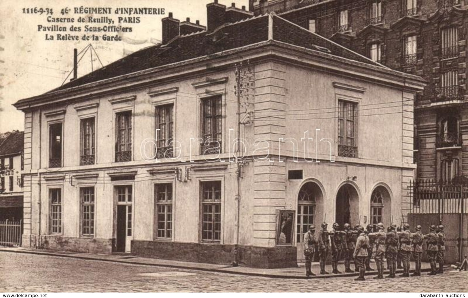 T2/T3 Paris, 46. Régiment D'Infanterie, Caserne De Reuilly, Pavillon Des Sous-Officiers, La Releve De La Garde / 46. Inf - Non Classés