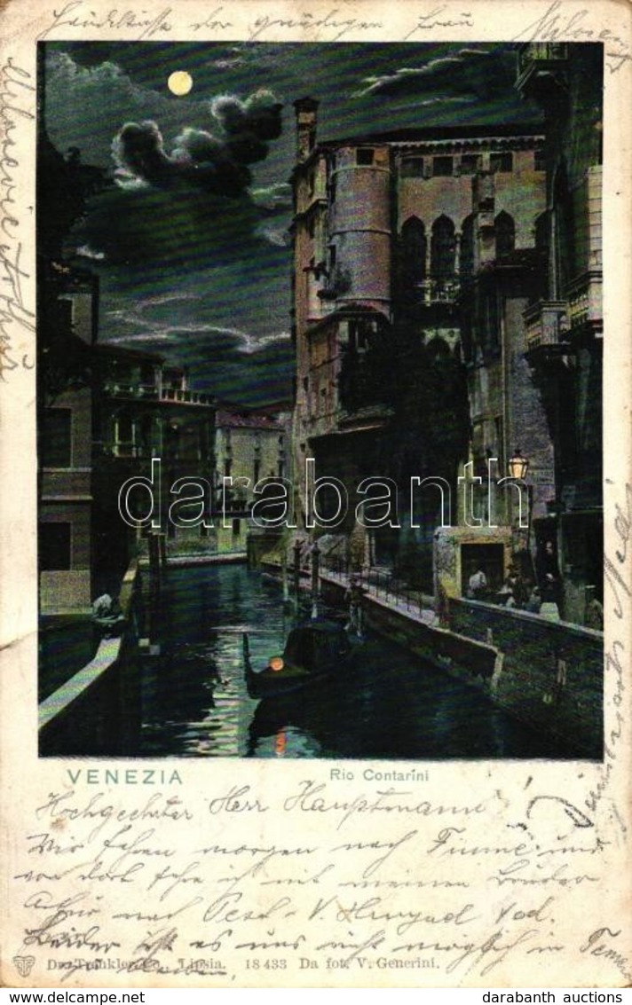 * T3 Venice, Venezia; Rio Contarini / At Night (small Tear) - Non Classés