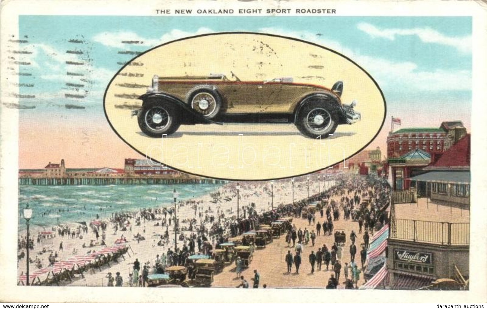 * T2/T3 Atlantic City, New Jersey; Oakland-Pontiac Exhibition Of General Motors Products. The New Oakland Eight Sport Ro - Non Classés