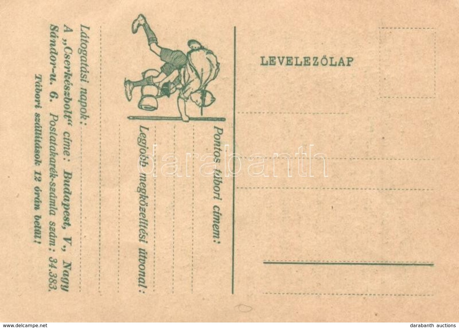 ** T1 1931 Cserkésztábor Levelezőlapja. Cserkészbolt Kiadása / Hungarian Scout Postcard - Non Classés