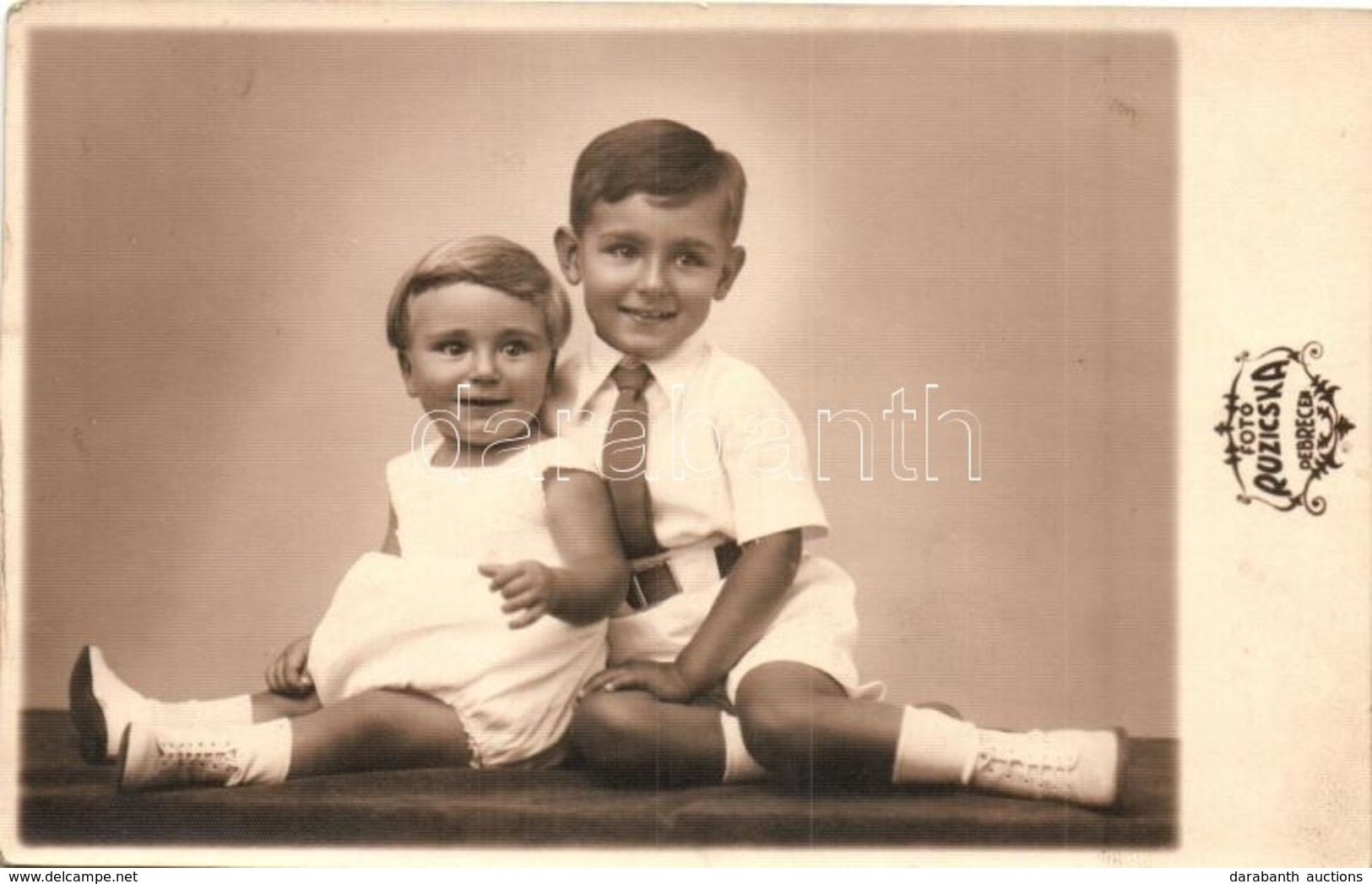 * T2 1935 Children, Foto Ruzicska Photo - Unclassified