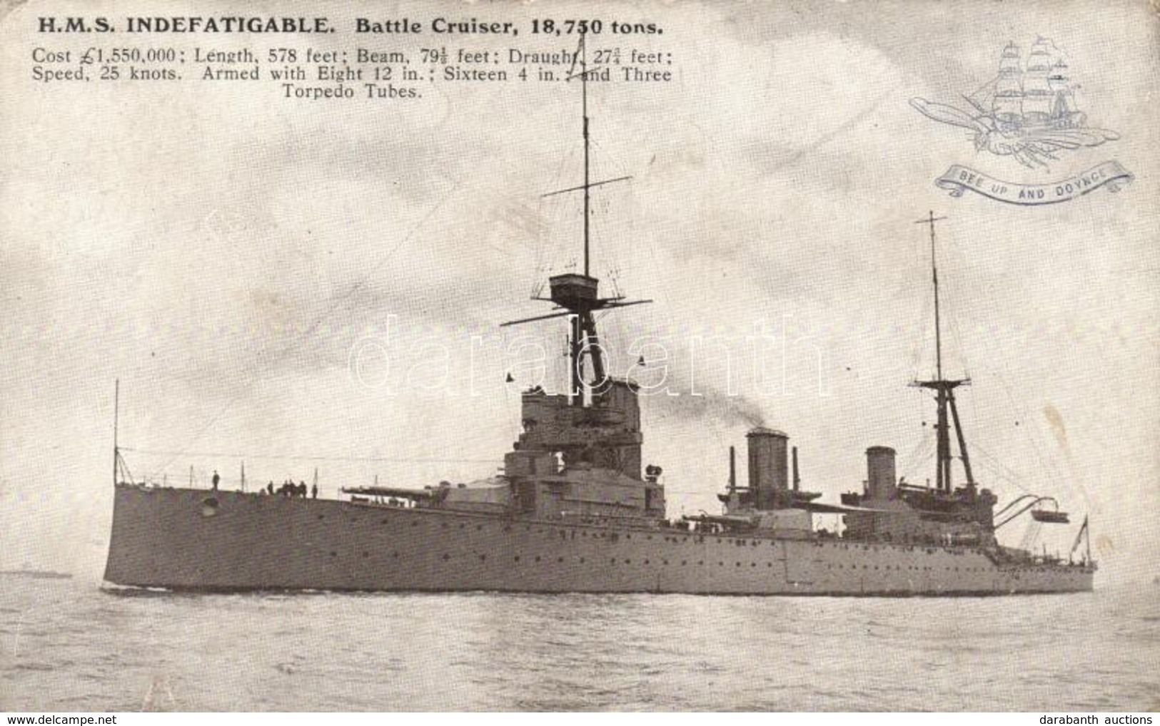 ** T2/T3 HMS Indefatigable British Royal Navy Battlecruiser (EK) - Non Classés