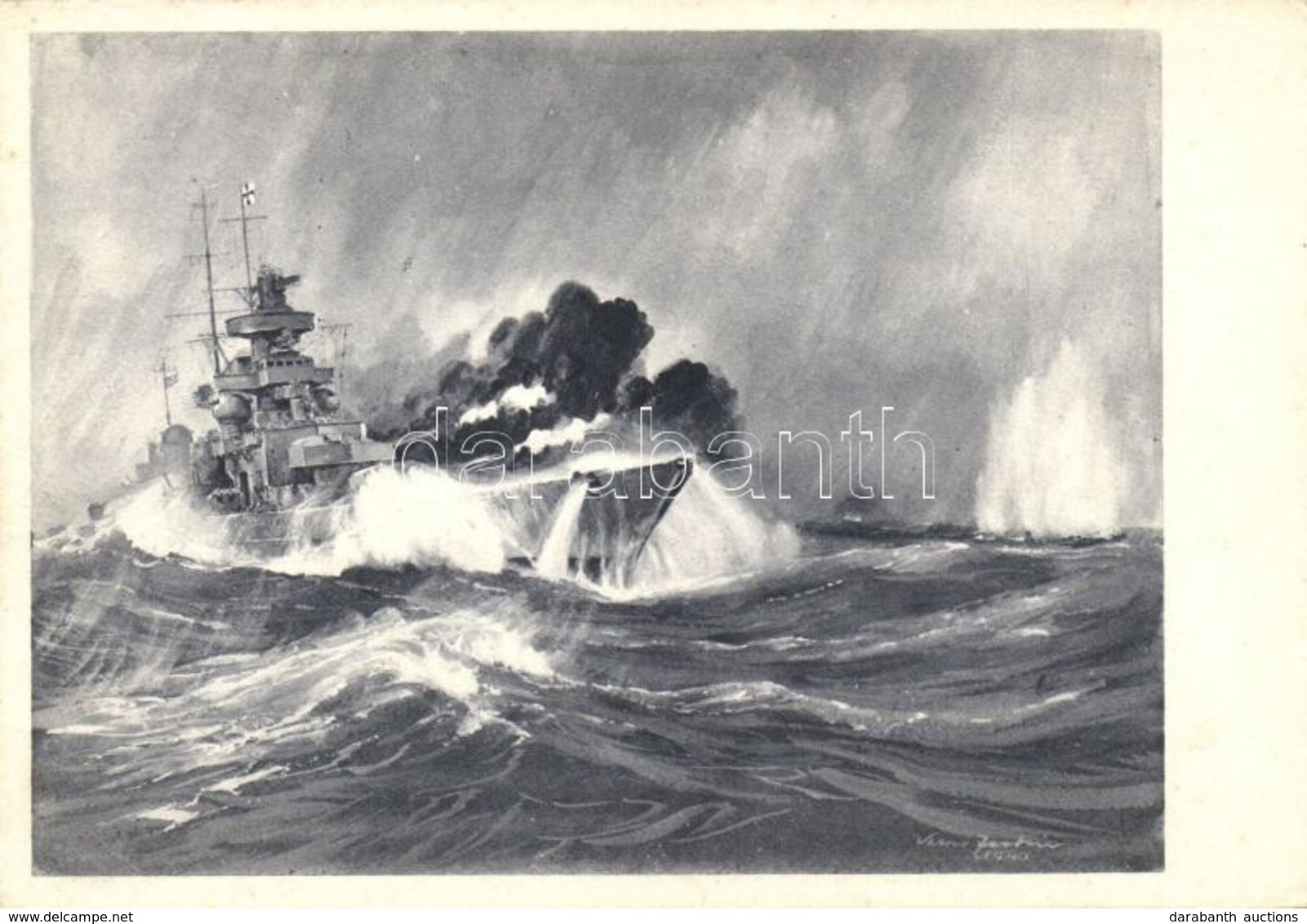 ** T2/T3 'Combat Entre Le Cuirassé Allemand 'Scharnhorst' Et Le Croiseur De Bataille Anglais 'Renown' Das La Mer Du Nord - Unclassified