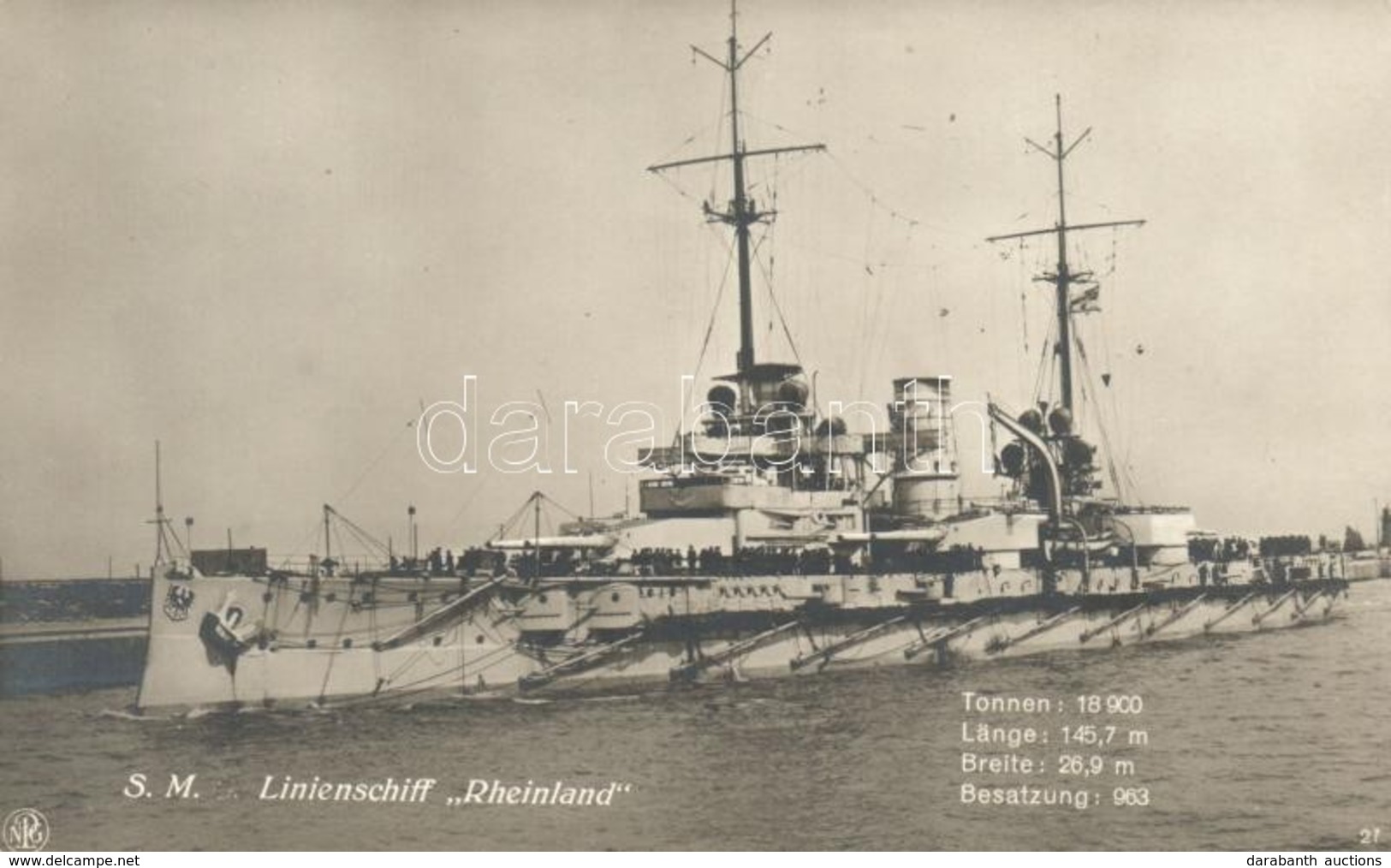 ** T1 SM Linienschiff Rheinland / German Navy - Non Classés