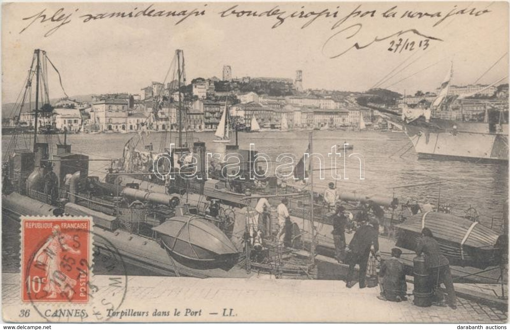 T2 Torpilleurs Dans Le Port, Cannes / French Torpedo Boats - Non Classés