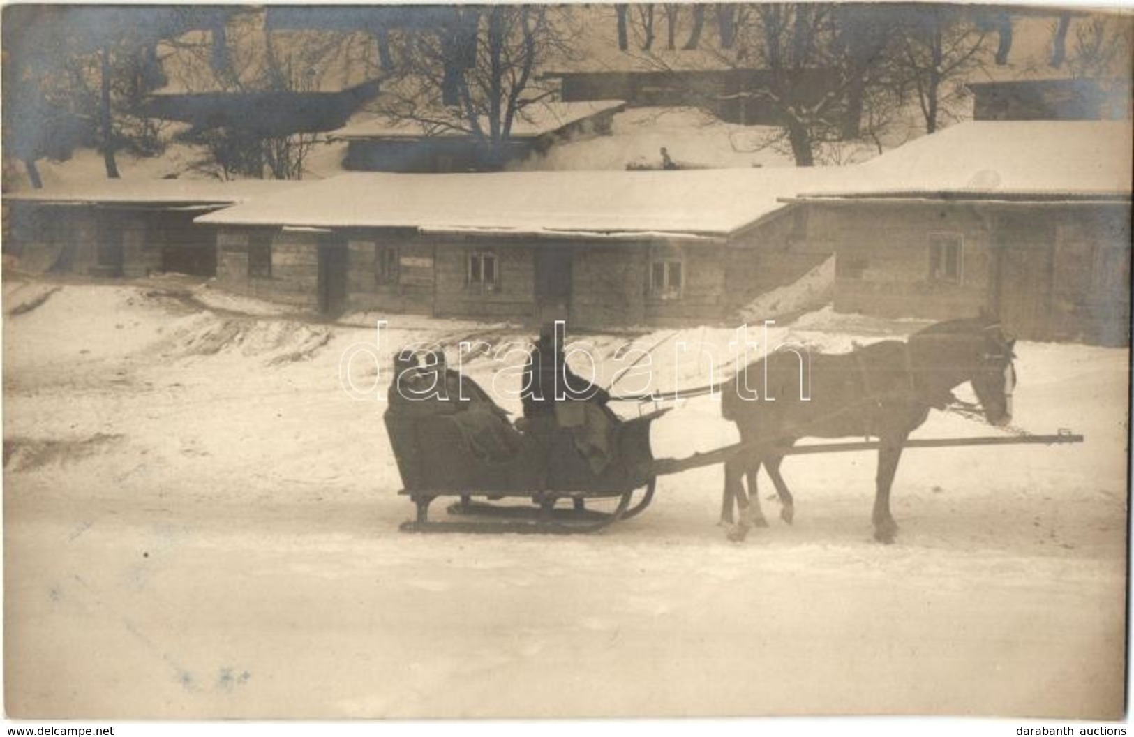 ** T2/T3 1917 Jassionov (Galícia), Század Konyhák, Parancsnokok Lószánon / WWI K.u.K. Military, Field Kitchens And Comma - Non Classés