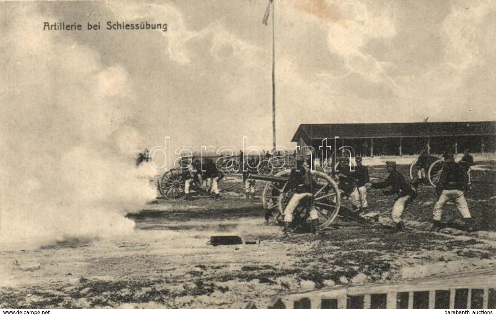 * T2/T3 Artillerie Bei Schiessübung / Osztrák-magyar Tüzérségi Lőgyakorlat A Háború Küszöbén / K.u.K. Artillery Shooting - Non Classés