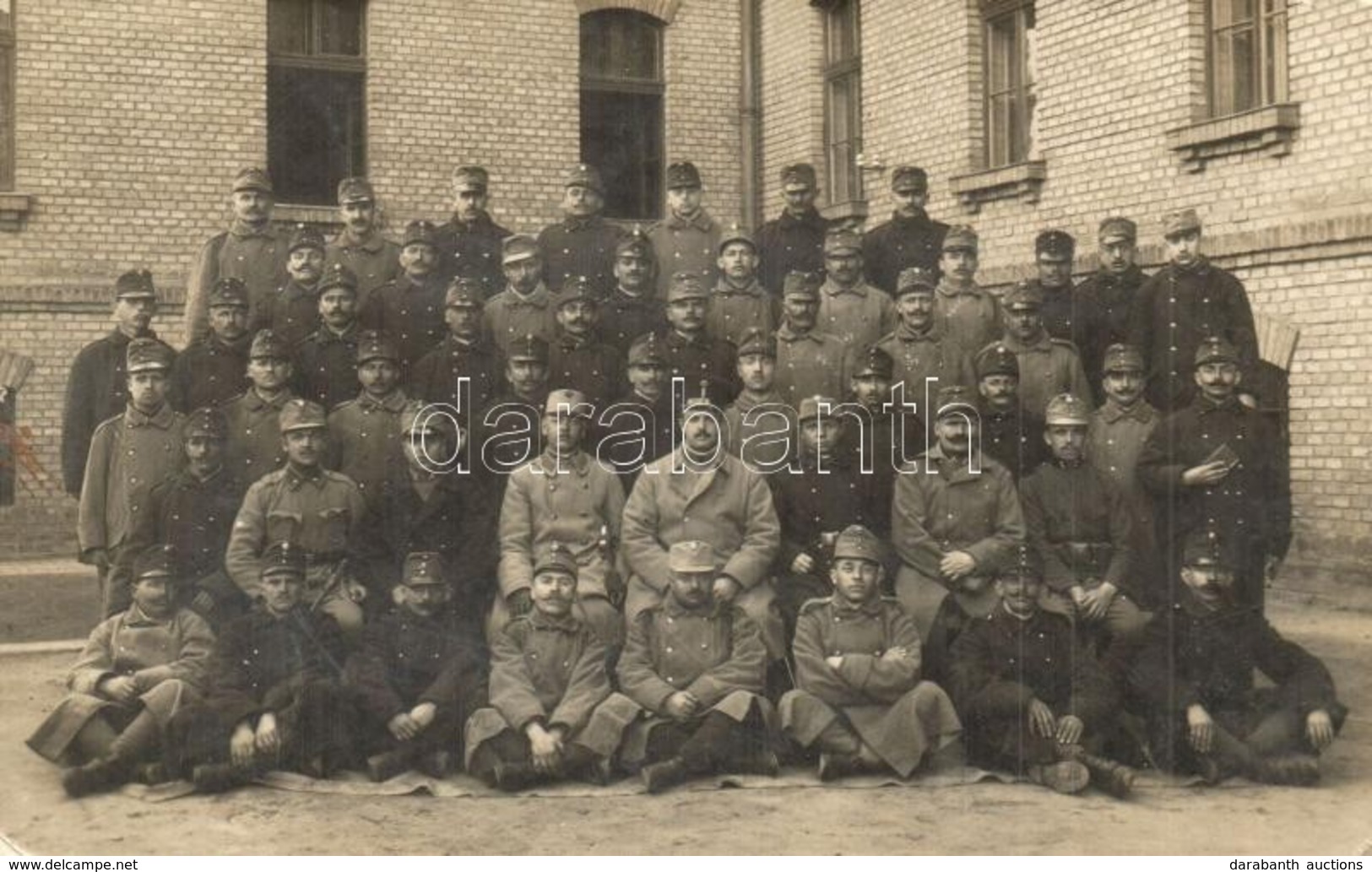 T2/T3 1915 Osztrák-magyar Katonák Csoportképe / WWI Austro-Hungarian K.u.K. Military Soldiers. Schäffer Ármin Photo (EK) - Non Classés
