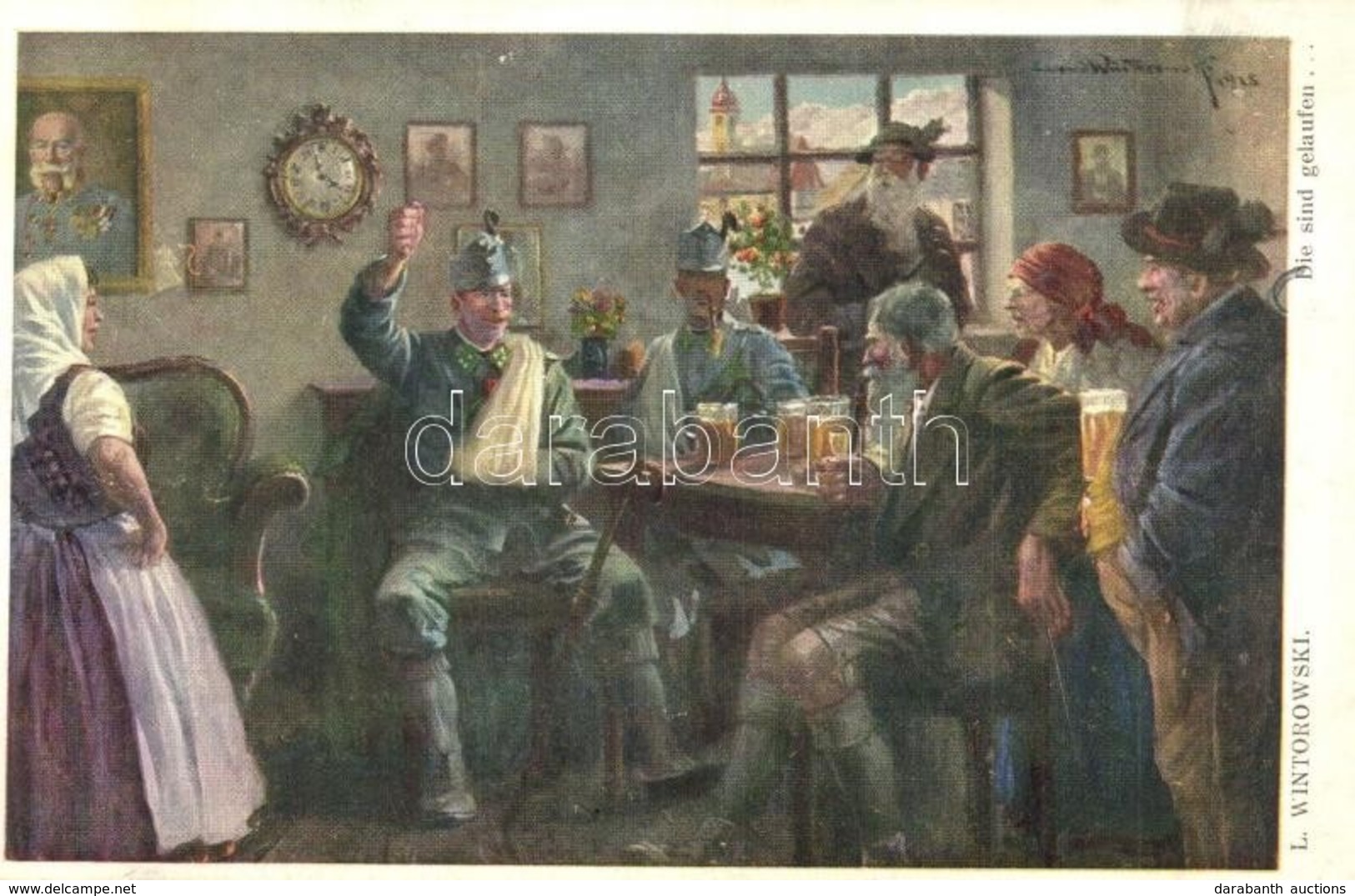 T2 Die Sind Gelaufen /  WWI K.u.k. Military Art Postcard. W.R.B. & Co. Nr. 242. S: L. Wintorowski - Non Classés