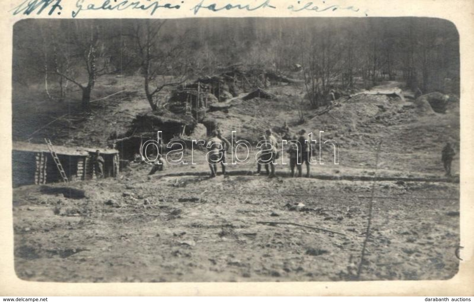 * T2 1917 Galiciai Front állása / WWI K.u.k. Military, Front In Galicia. Josef Schafranek Photo - Non Classés