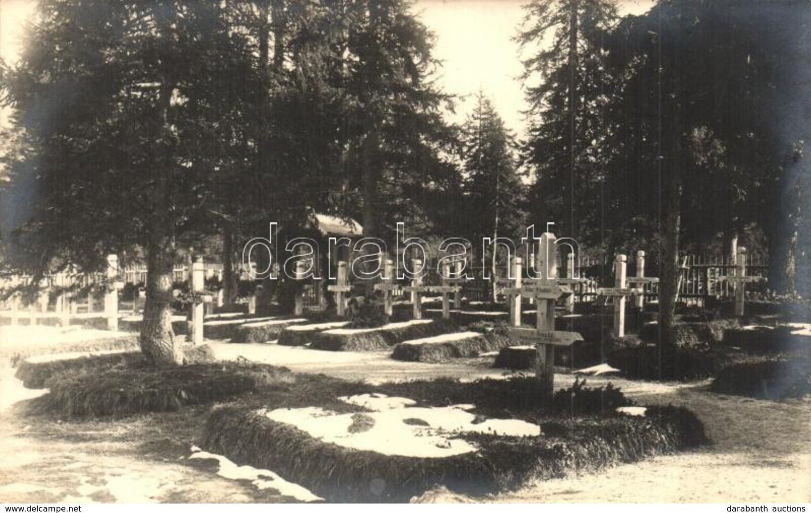 * T2 Schluderbach, Első Világháborús Katonai Temető Az Olasz Fronton / Militär Friedhof Bei Schluderbach / WWI Austro-Hu - Non Classés