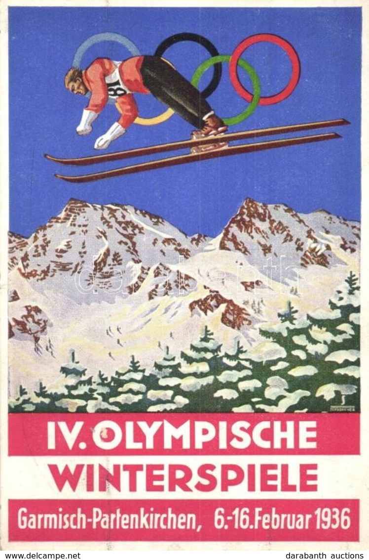 T2/T3 1936 Garmisch-Partenkirchen IV. Olympische Winterspiele / Winter Olympics In Garmisch-Partenkirchen Advertisement  - Non Classés