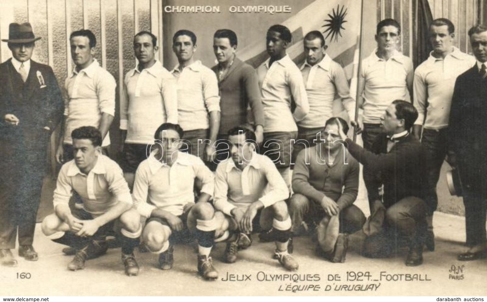 ** T2 Uruguay National Football Team, Olympic Champions Of The 1924 Summer Olympics. AN Paris 160. - Non Classés