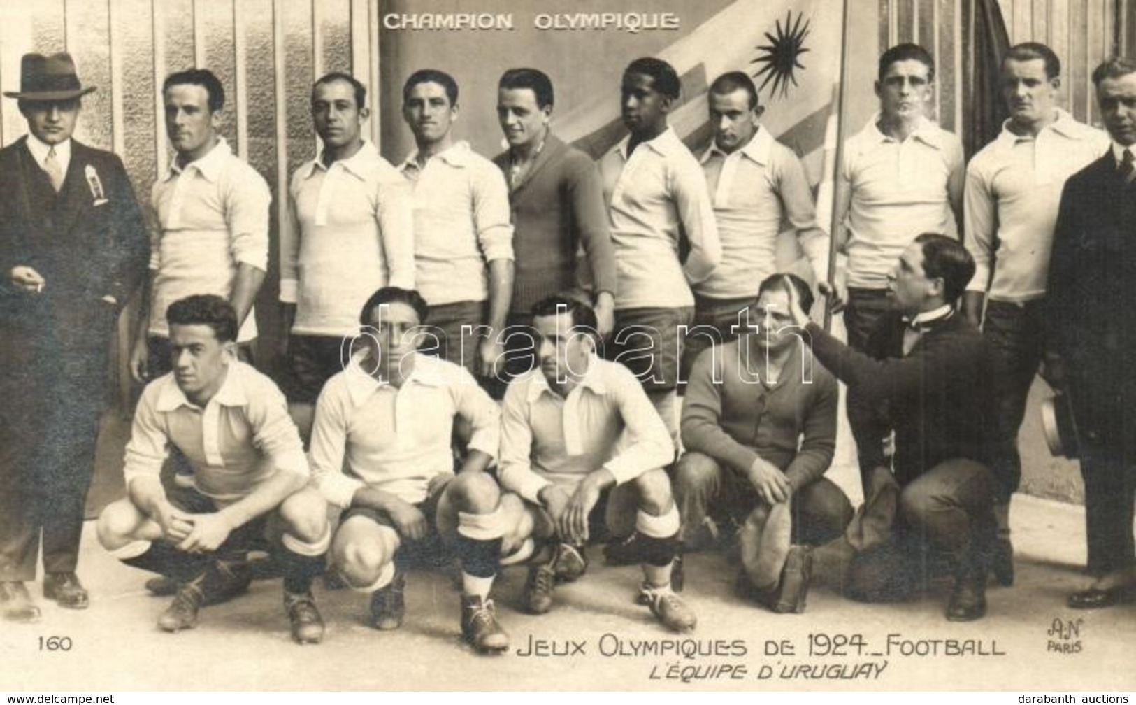 ** T2 Uruguay National Football Team, Olympic Champions Of The 1924 Summer Olympics. AN Paris 160. - Unclassified