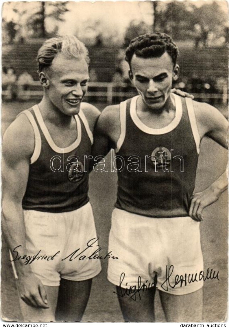 ** T2 Kandidaten Für Die Olympischen Sommerspiele In Roma / Siegfried Herrmann, German Long-distance Runner And Siegfrie - Non Classés