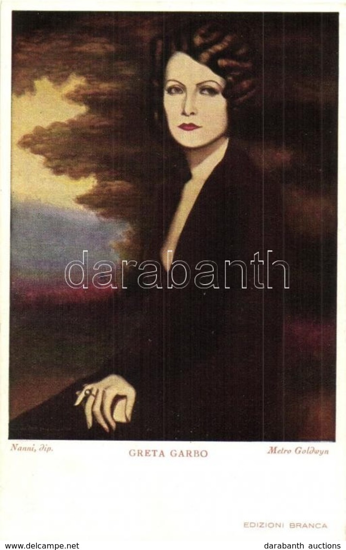** T2 Greta Garbo / Fernet Branca Italian Art Postcard. Metro Goldwyn S: Nanni - Non Classés