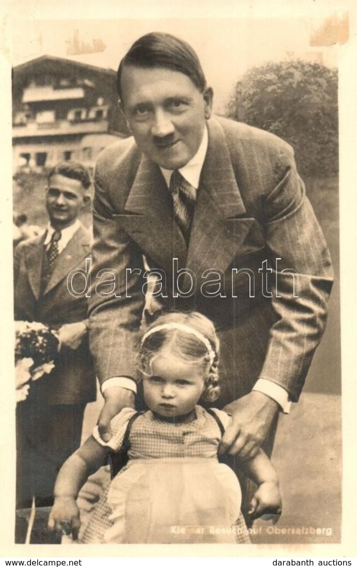 * T2/T3 Kleiner Besuch Auf Obersalzberg / Adolf Hitler With Child. NSDAP German Nazi Party Propaganda + 1942 Das Braune  - Non Classés