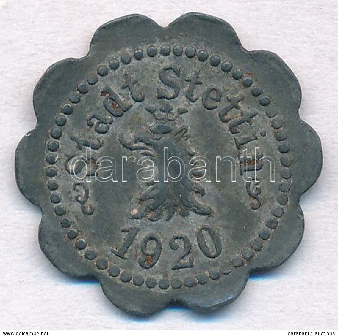 Németország / Weimar Köztársaság / Stettin 1920. 10Pf Zn 'Ersatzgeld - Gültig Bis End 1922' T:2,2-
Germany / Weimar Repu - Unclassified